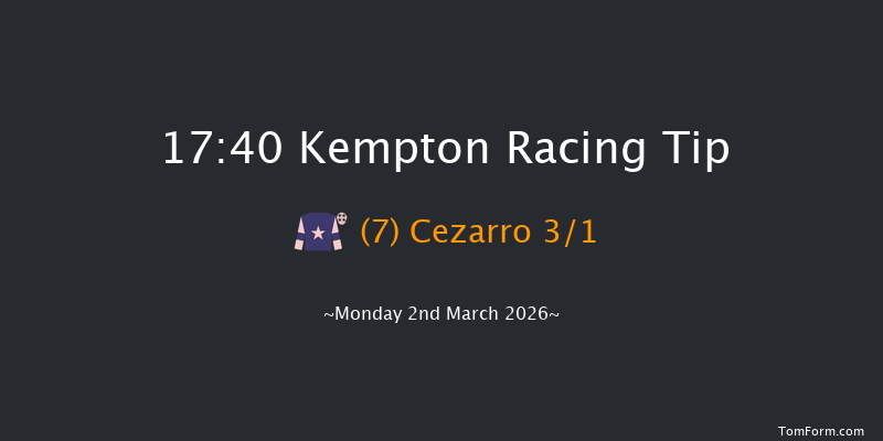 Kempton 17-40 (Class 6) 8f Wed 25th Feb 2026
