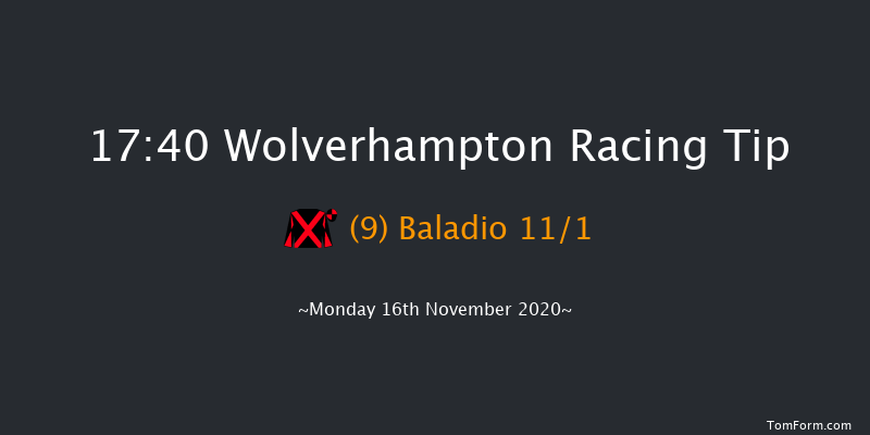 Betway Apprentice Handicap Wolverhampton 17:40 Handicap (Class 6) 12f Sat 14th Nov 2020