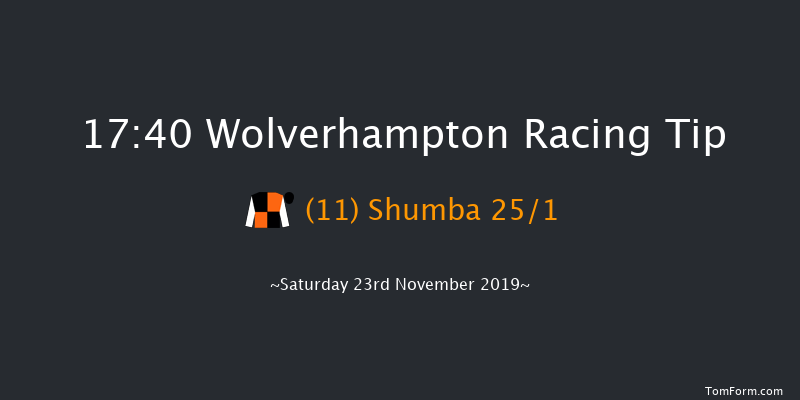 Wolverhampton 17:40 Stakes (Class 5) 9f Mon 18th Nov 2019