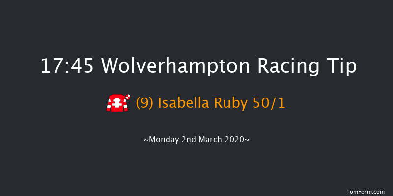 Heed Your Hunch At Betway Handicap Wolverhampton 17:45 Handicap (Class 5) 6f Mon 24th Feb 2020