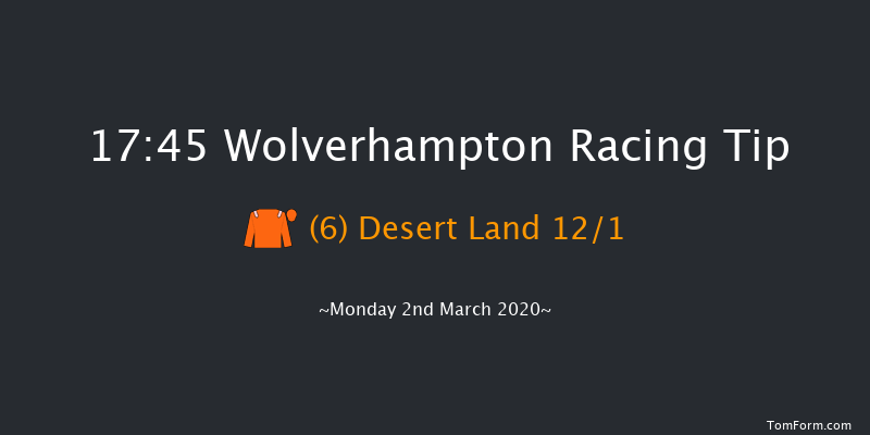 Heed Your Hunch At Betway Handicap Wolverhampton 17:45 Handicap (Class 5) 6f Mon 24th Feb 2020