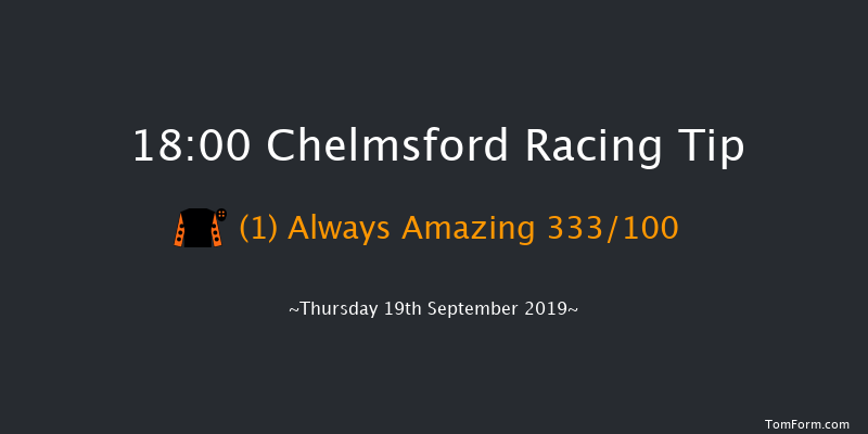 Chelmsford 18:00 Stakes (Class 6) 6f Sat 14th Sep 2019