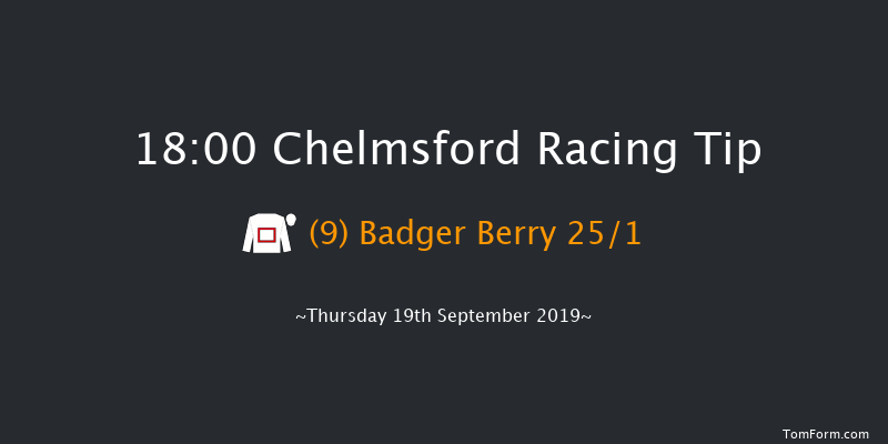 Chelmsford 18:00 Stakes (Class 6) 6f Sat 14th Sep 2019