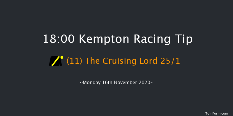 Unibet 3 Uniboosts A Day Handicap Kempton 18:00 Handicap (Class 3) 6f Wed 11th Nov 2020