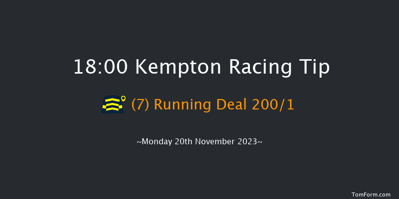 Kempton 18:00 Maiden (Class 2) 7f Wed 15th Nov 2023