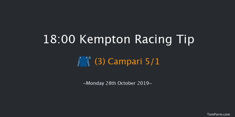 Kempton 18:00 Maiden (Class 5) 8f Wed 23rd Oct 2019