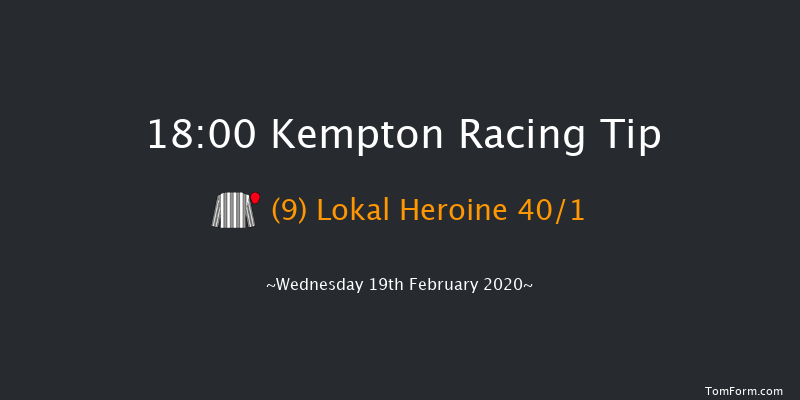 32Red On The App Store Maiden Stakes (Div 1) Kempton 18:00 Maiden (Class 5) 7f Mon 17th Feb 2020
