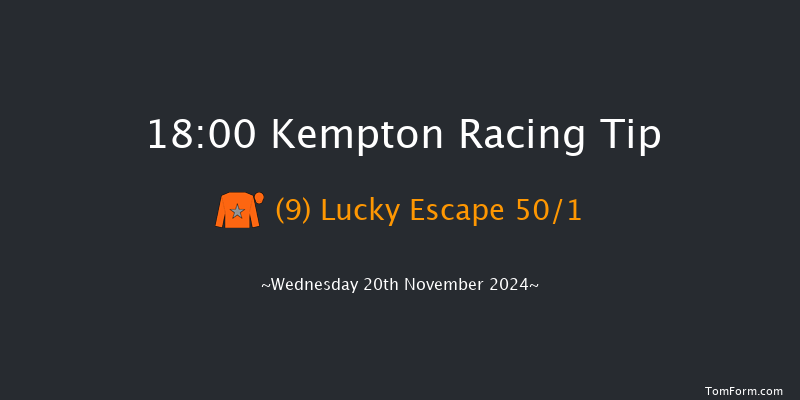 Kempton  18:00 Stakes (Class 5) 6f Mon 11th Nov 2024