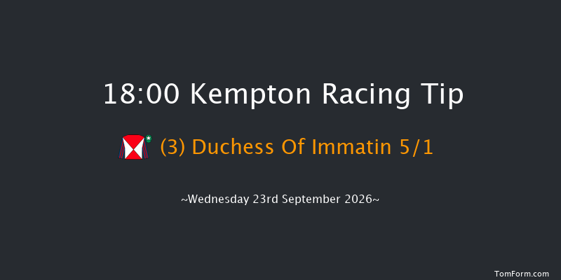 Kempton 18-00 (Class 4) 6f Mon 14th Sep 2026