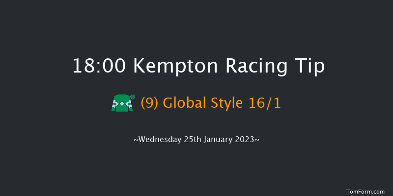 Kempton 18:00 Handicap (Class 6) 8f Thu 19th Jan 2023