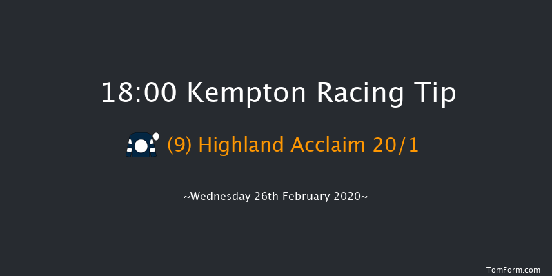 32Red On The App Store Handicap Kempton 18:00 Handicap (Class 6) 6f Sat 22nd Feb 2020