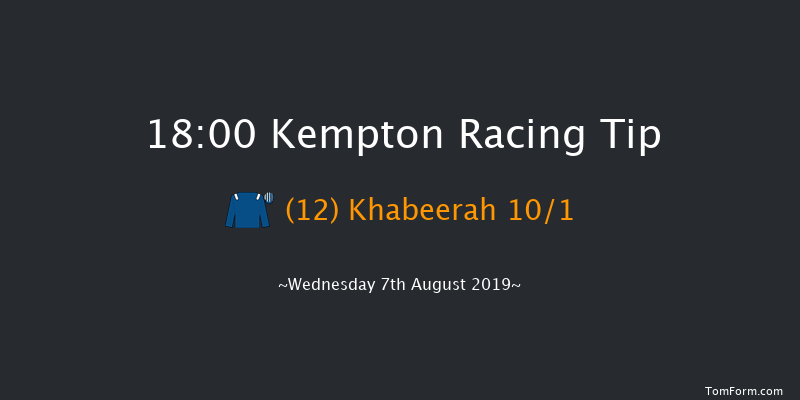 Kempton 18:00 Stakes (Class 4) 8f Mon 5th Aug 2019
