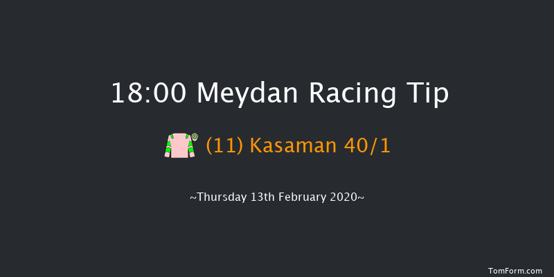 Friday Handicap - Turf Meydan 18:00 1m 4f 16 run Friday Handicap - Turf Thu 6th Feb 2020
