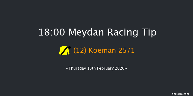 Friday Handicap - Turf Meydan 18:00 1m 4f 16 run Friday Handicap - Turf Thu 6th Feb 2020
