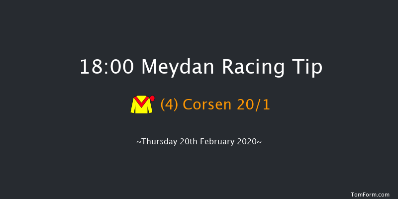 Jaguar F Pace (Division 2) Handicap - Turf Meydan 18:00 1m 15 run Jaguar F Pace (Division 2) Handicap - Turf Thu 13th Feb 2020