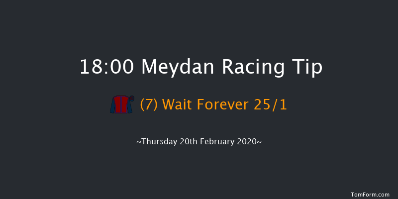Jaguar F Pace (Division 2) Handicap - Turf Meydan 18:00 1m 15 run Jaguar F Pace (Division 2) Handicap - Turf Thu 13th Feb 2020
