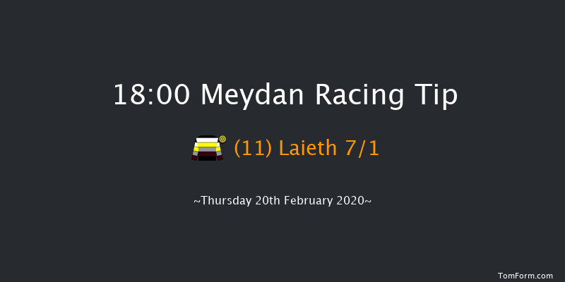 Jaguar F Pace (Division 2) Handicap - Turf Meydan 18:00 1m 15 run Jaguar F Pace (Division 2) Handicap - Turf Thu 13th Feb 2020