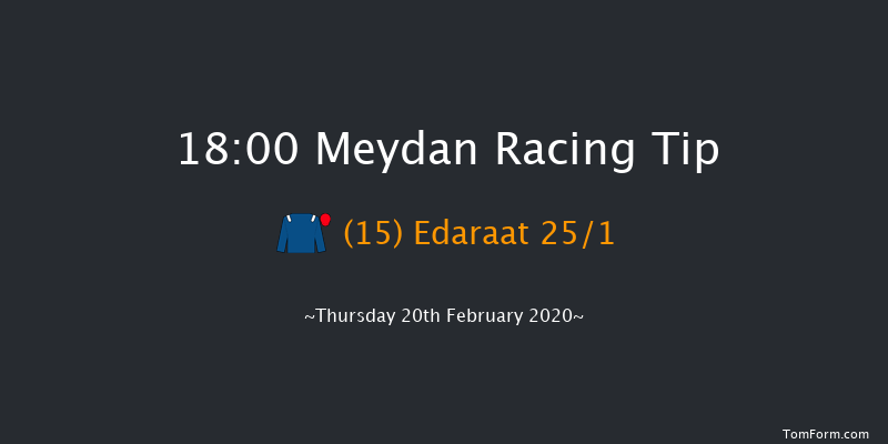 Jaguar F Pace (Division 2) Handicap - Turf Meydan 18:00 1m 15 run Jaguar F Pace (Division 2) Handicap - Turf Thu 13th Feb 2020