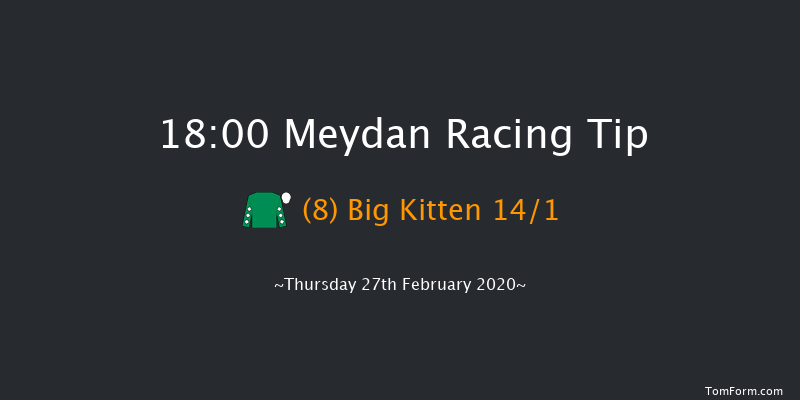District One Residence (Div 2) - Handicap - Turf Meydan 18:00 1m 2f 10 run District One Residence (Div 2) - Handicap - Turf Thu 20th Feb 2020