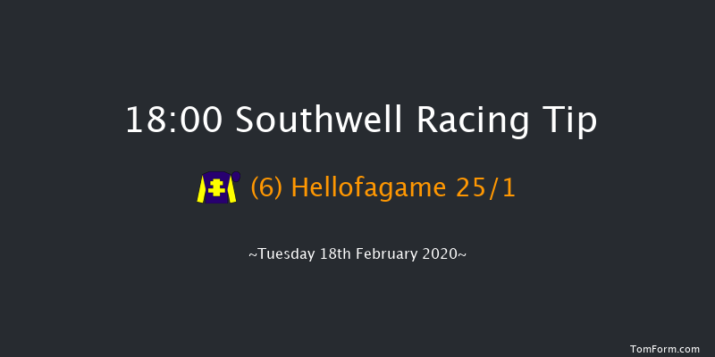 Heed Your Hunch At Betway Handicap Southwell 18:00 Handicap (Class 6) 6f Fri 14th Feb 2020