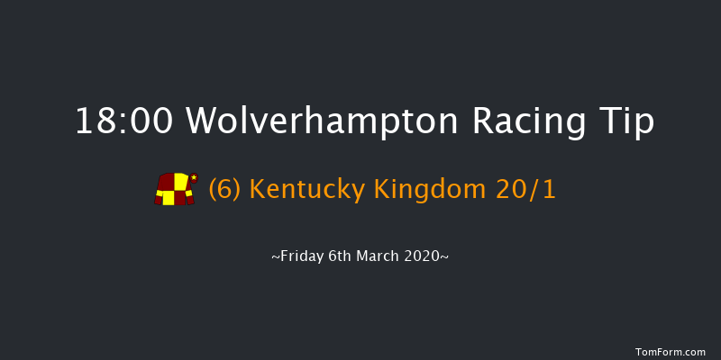 Bombardier British Hopped Amber Beer Handicap (Div 1) Wolverhampton 18:00 Handicap (Class 6) 7f Mon 2nd Mar 2020