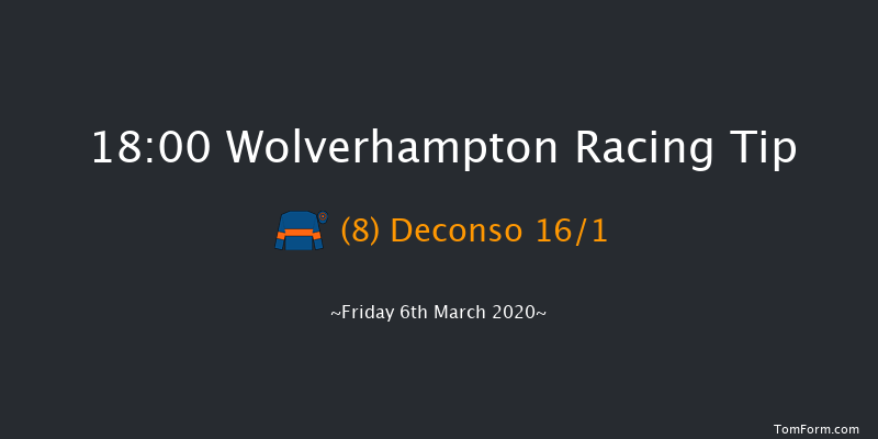 Bombardier British Hopped Amber Beer Handicap (Div 1) Wolverhampton 18:00 Handicap (Class 6) 7f Mon 2nd Mar 2020