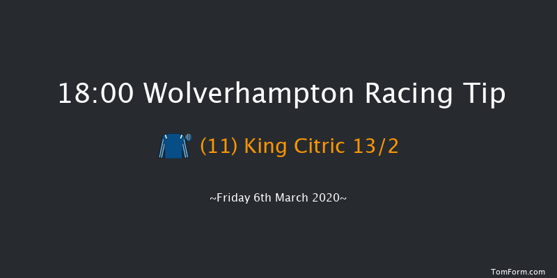 Bombardier British Hopped Amber Beer Handicap (Div 1) Wolverhampton 18:00 Handicap (Class 6) 7f Mon 2nd Mar 2020