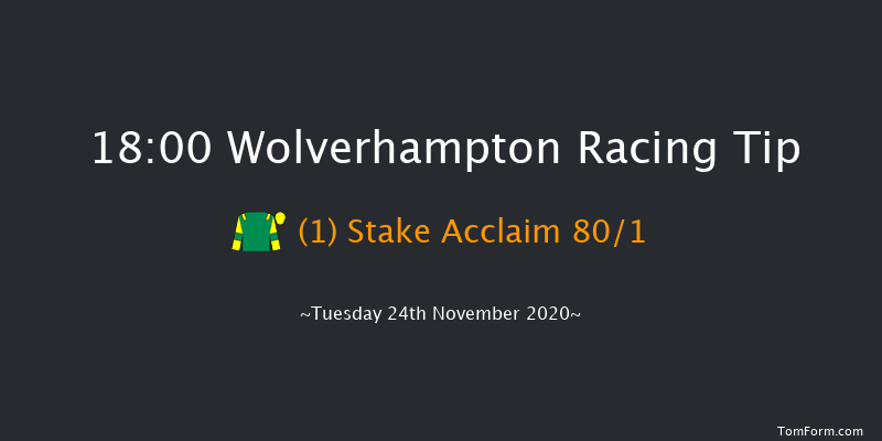 Betway Handicap Wolverhampton 18:00 Handicap (Class 2) 5f Sun 22nd Nov 2020