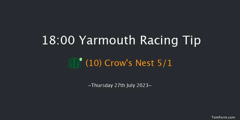 Yarmouth 18:00 Handicap (Class 4) 6f Wed 19th Jul 2023