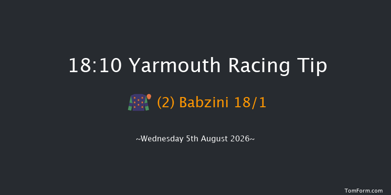 Yarmouth 18-10 (Class 4) 6f Sun 2nd Aug 2026