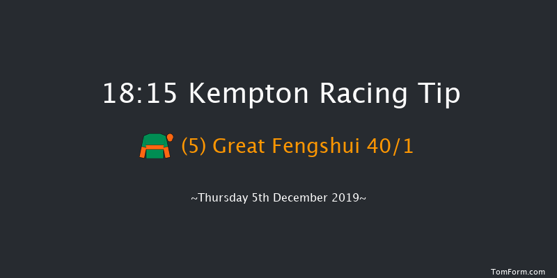 Kempton 18:15 Maiden (Class 5) 8f Wed 4th Dec 2019