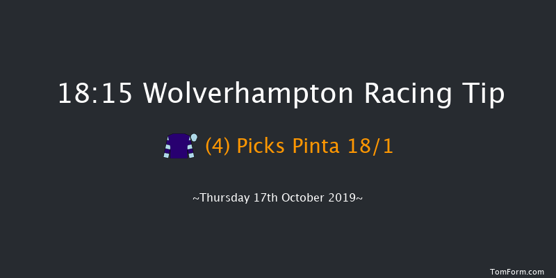 Wolverhampton 18:15 Stakes (Class 6) 7f Mon 14th Oct 2019