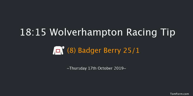 Wolverhampton 18:15 Stakes (Class 6) 7f Mon 14th Oct 2019