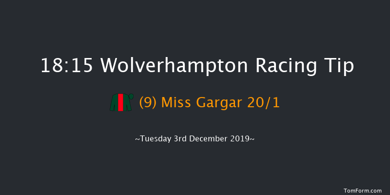 Wolverhampton 18:15 Stakes (Class 6) 6f Mon 2nd Dec 2019
