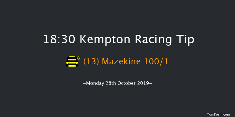 Kempton 18:30 Maiden (Class 5) 8f Wed 23rd Oct 2019