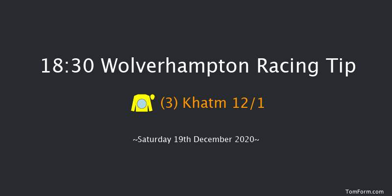 Bombardier 'March To Your Own Drum' Novice Stakes Wolverhampton 18:30 Stakes (Class 5) 7f Fri 18th Dec 2020