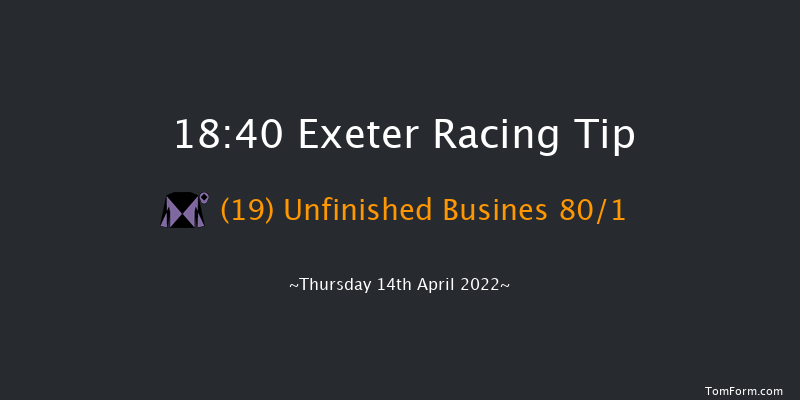 Exeter 18:40 Handicap Hurdle (Class 5) 23f Tue 5th Apr 2022