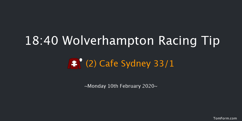 Heed Your Hunch At Betway Handicap (Div 1) Wolverhampton 18:40 Handicap (Class 6) 10f Sat 8th Feb 2020