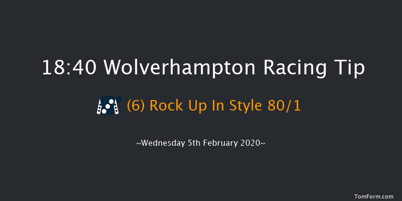 Wolverhampton 18:40 Handicap (Class 6) 9.5f Mon 3rd Feb 2020