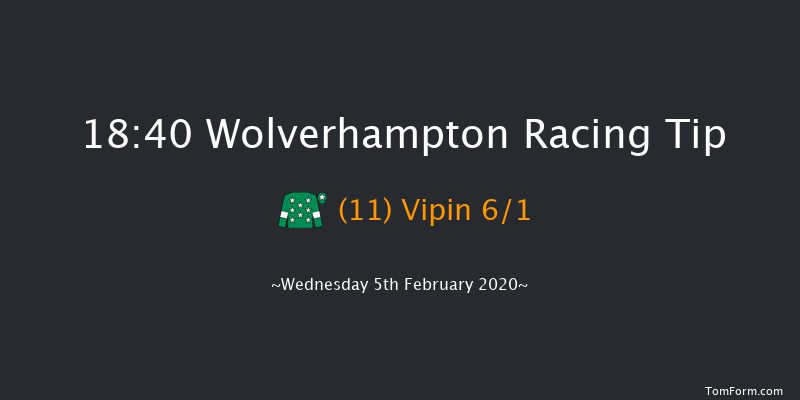 Wolverhampton 18:40 Handicap (Class 6) 9.5f Mon 3rd Feb 2020