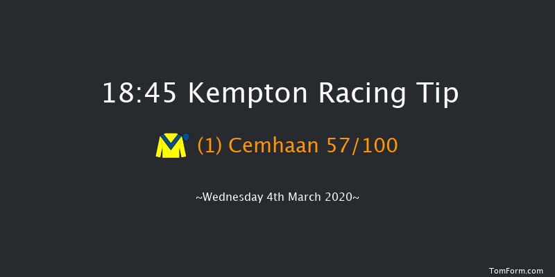 32Red Casino Novice Stakes Kempton 18:45 Stakes (Class 5) 8f Wed 26th Feb 2020