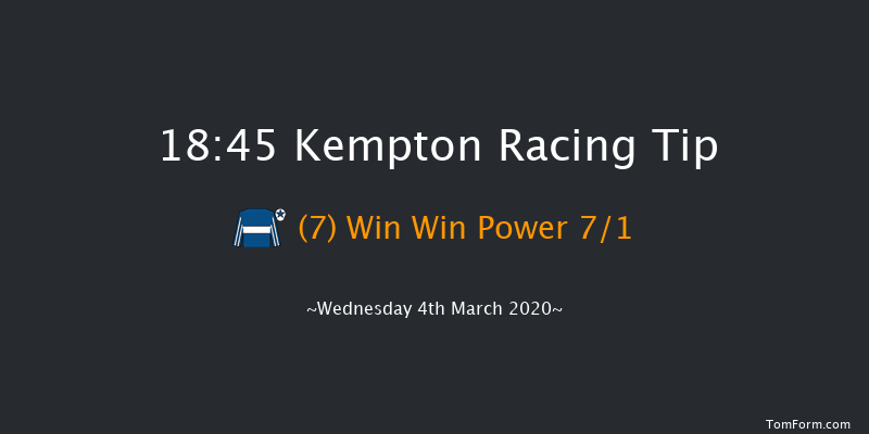 32Red Casino Novice Stakes Kempton 18:45 Stakes (Class 5) 8f Wed 26th Feb 2020