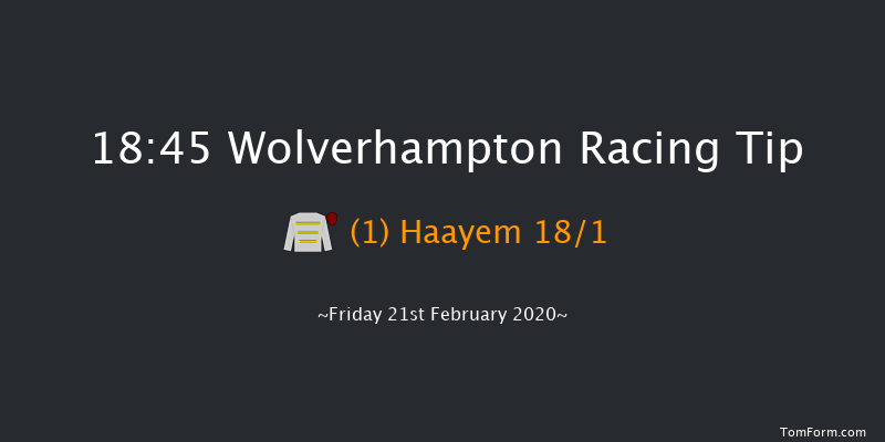 Betway Novice Stakes Wolverhampton 18:45 Stakes (Class 5) 10f Mon 10th Feb 2020