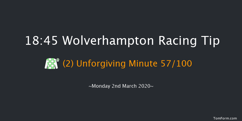 Bombardier 'March To Your Own Drum' Claiming Stakes Wolverhampton 18:45 Claimer (Class 6) 8.5f Mon 24th Feb 2020