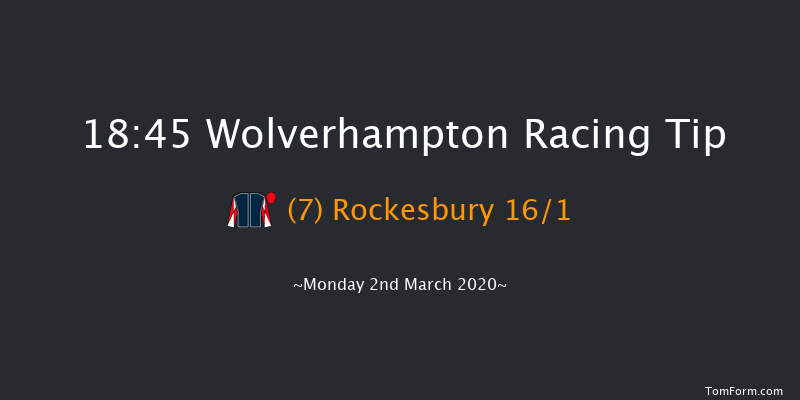 Bombardier 'March To Your Own Drum' Claiming Stakes Wolverhampton 18:45 Claimer (Class 6) 8.5f Mon 24th Feb 2020