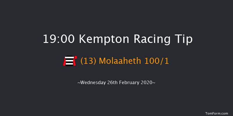 32Red Handicap Kempton 19:00 Handicap (Class 4) 8f Sat 22nd Feb 2020