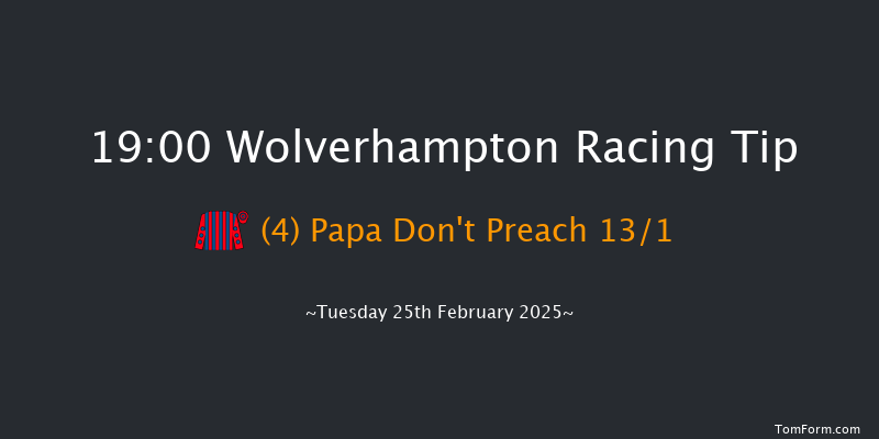Wolverhampton  19:00 Handicap (Class 6) 6f Mon 24th Feb 2025