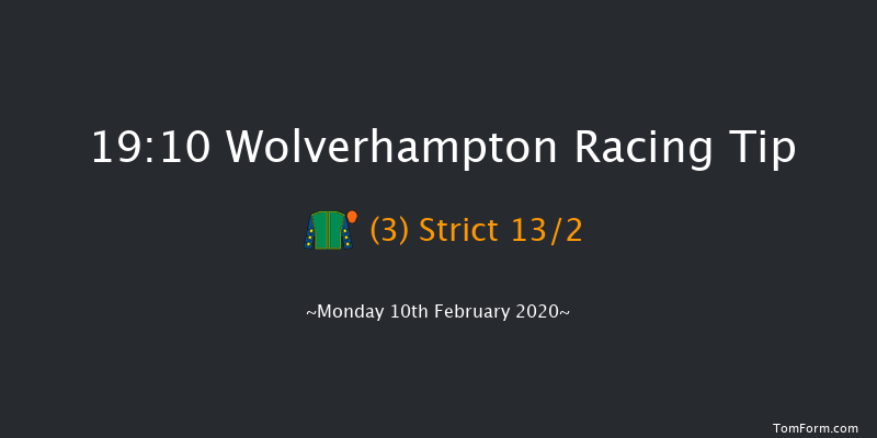Heed Your Hunch At Betway Handicap (Div 2) Wolverhampton 19:10 Handicap (Class 6) 9.5f Sat 8th Feb 2020