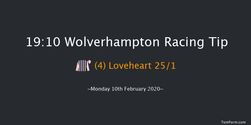 Heed Your Hunch At Betway Handicap (Div 2) Wolverhampton 19:10 Handicap (Class 6) 9.5f Sat 8th Feb 2020