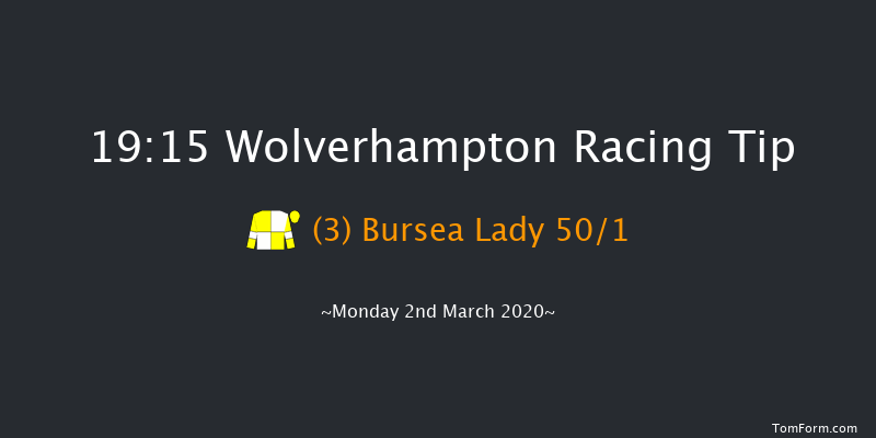 Ladbrokes Where The Nation Plays Fillies' Novice Stakes Wolverhampton 19:15 Stakes (Class 5) 6f Mon 24th Feb 2020